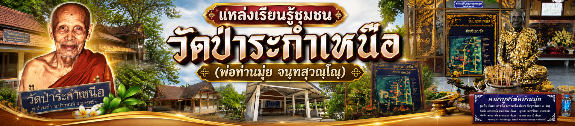 แหล่งเรียนรู้ชุมชน วัดป่าระกำเหนือ (พ่อท่านมุ่ย จนฺทสุวณฺโณ)
