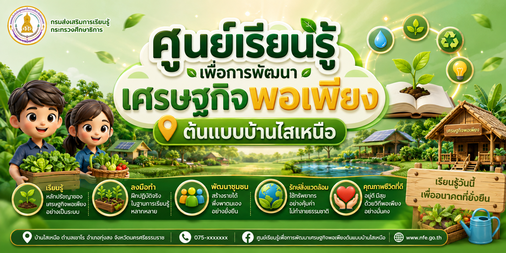 ศูนย์เรียนรู้เพื่อการพัฒนาเศรษฐกิจพอเพียงต้นแบบบ้านไสเหนือ