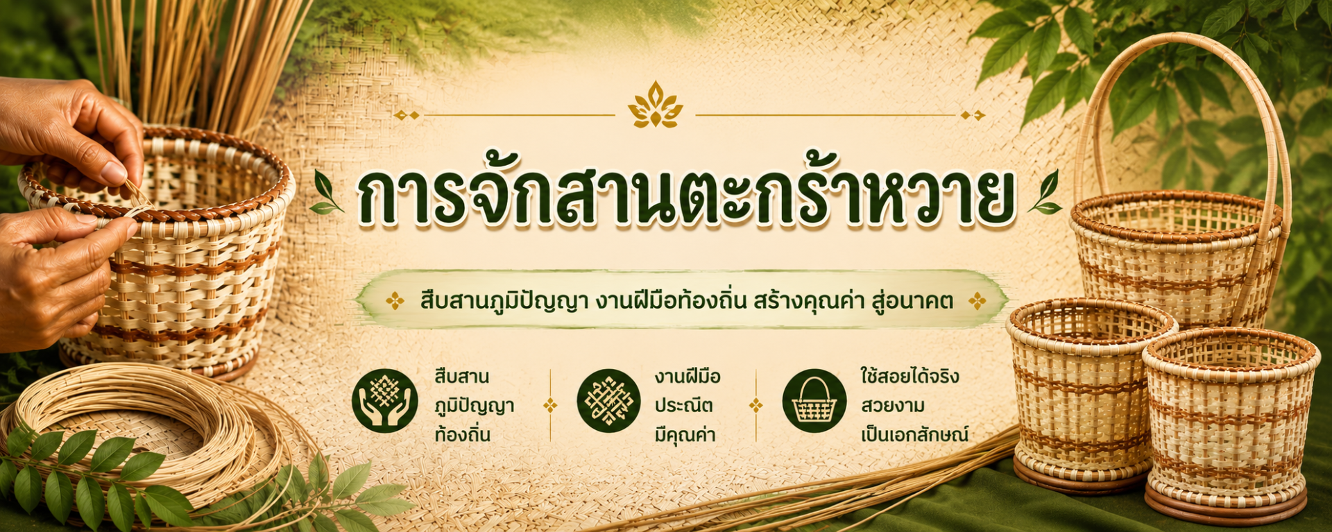 นางจิตตนา  เชษฐวรรณสิทธิ์(การจักสานตะกร้าหวาย)
