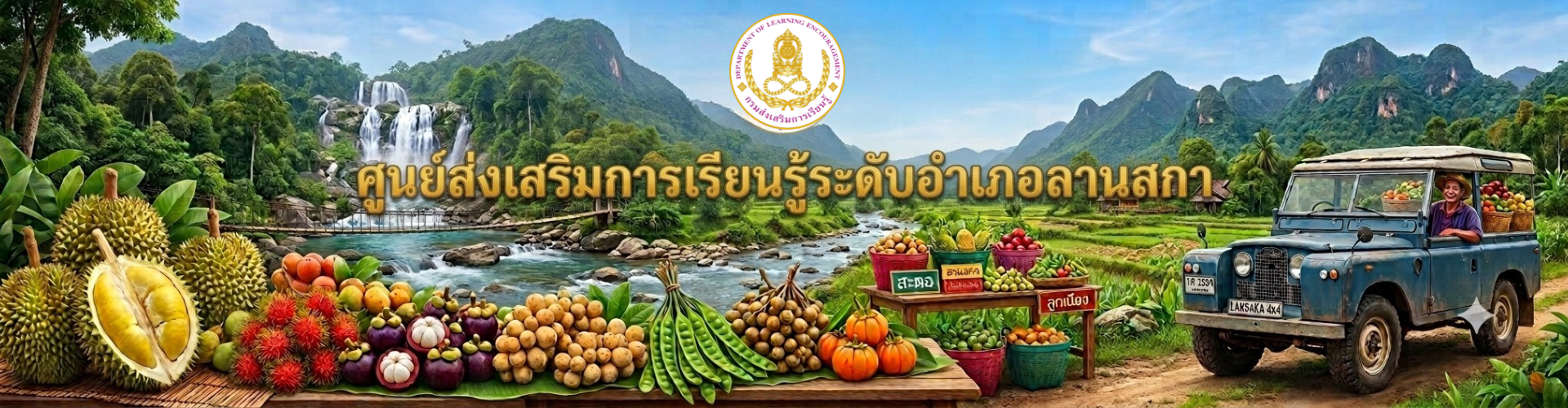 แบนเนอร์ สกร.อำเภอลานสกา