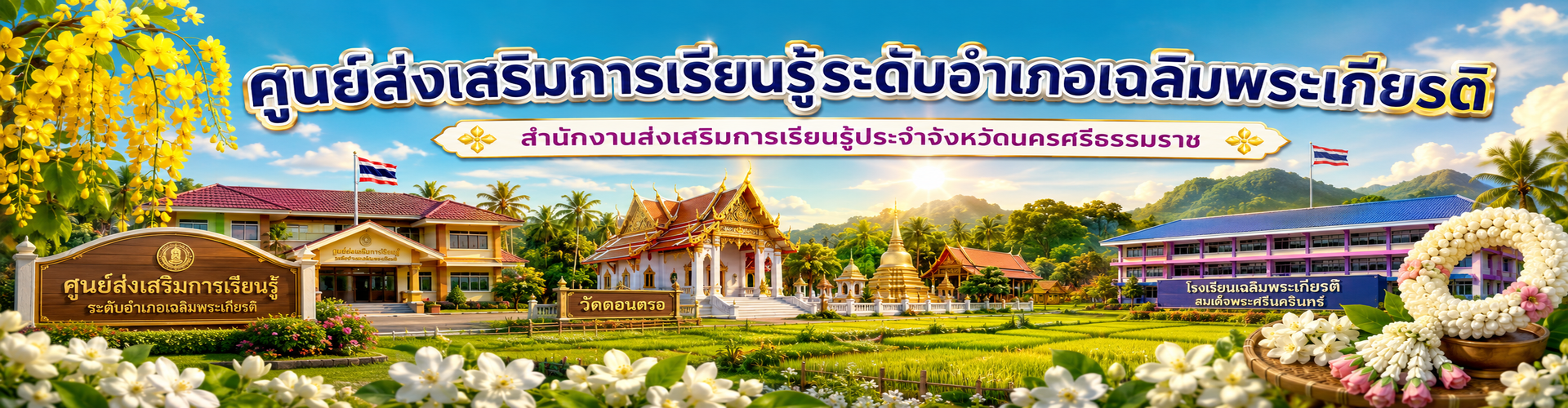 แบนเนอร์ สกร.อำเภอเฉลิมพระเกียรติ