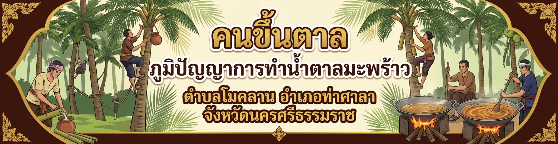 ภูมิปัญญาการทำน้ำตาลมะพร้าว