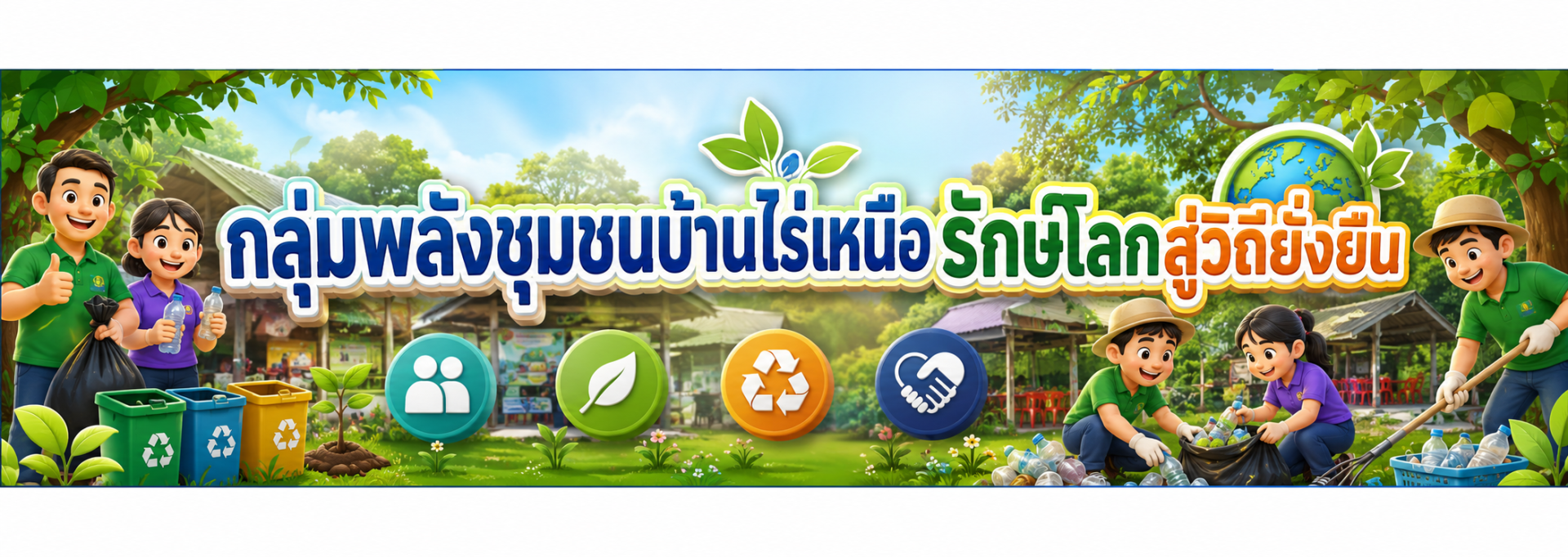 กลุ่มพลังชุมชนบ้านไร่เหนือรักษ์โลกสู่วิถียั่งยืน