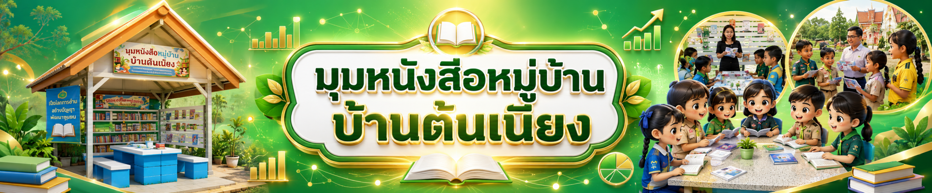 มุมหนังสือหมู่บ้าน บ้านต้นเนียง