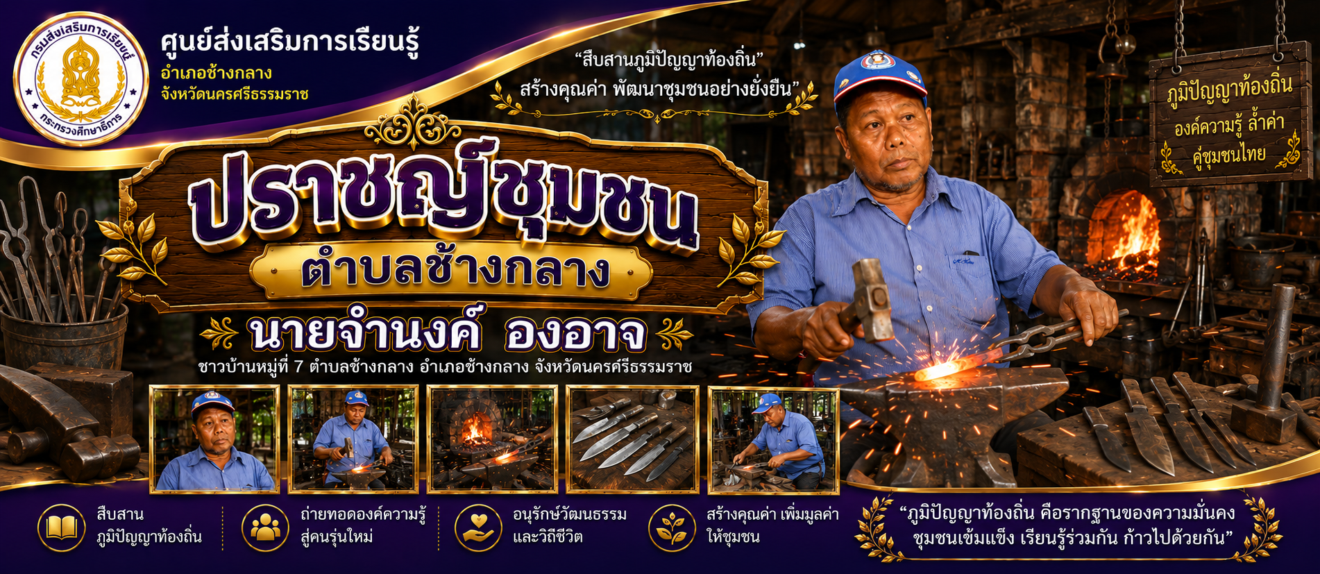 ภูมิปัญญาท้องถิ่นการตีเหล็ก