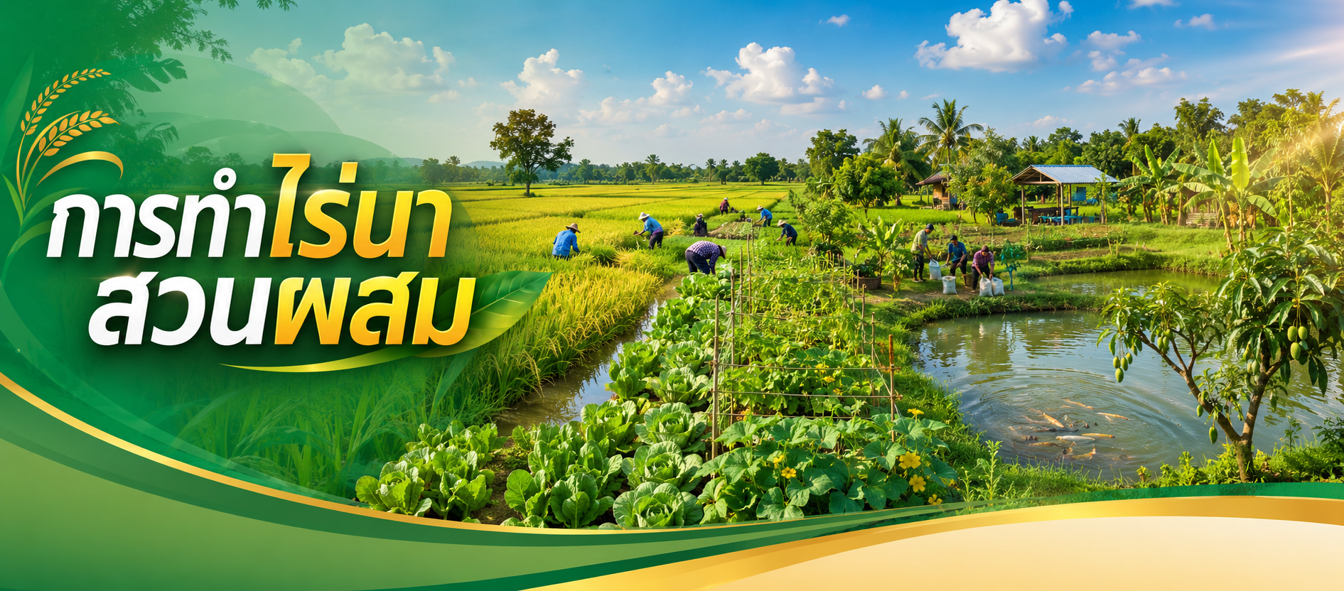 การทำไร่นาสวนผสม
