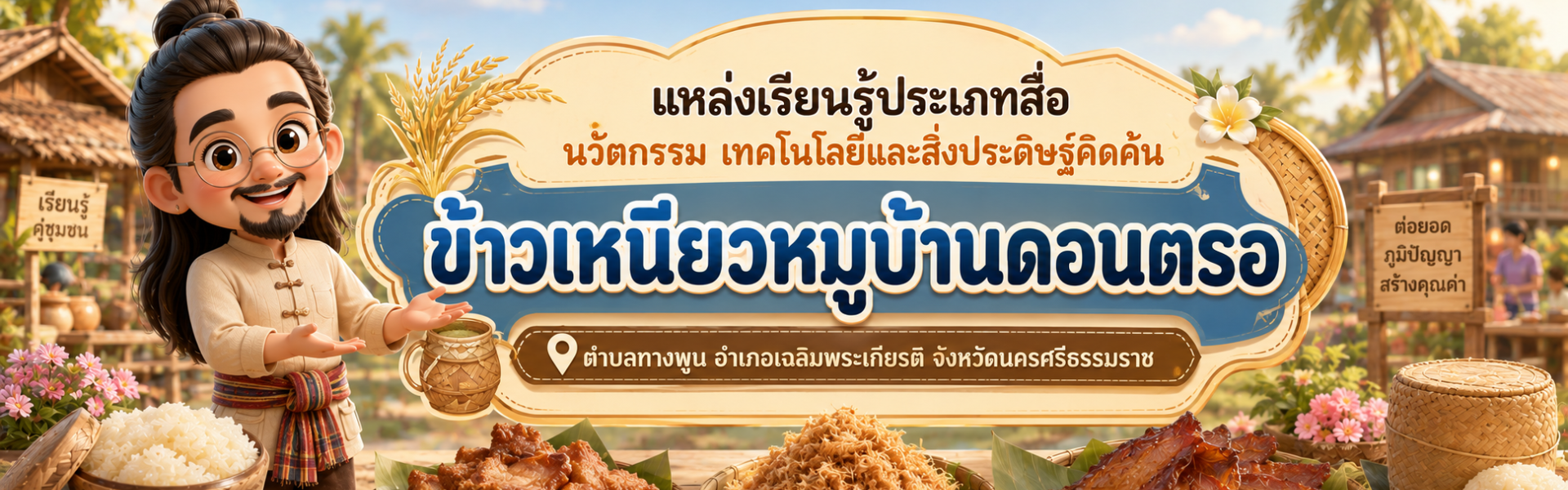 ข้าวเหนียวหมูบ้านดอนตรอ
