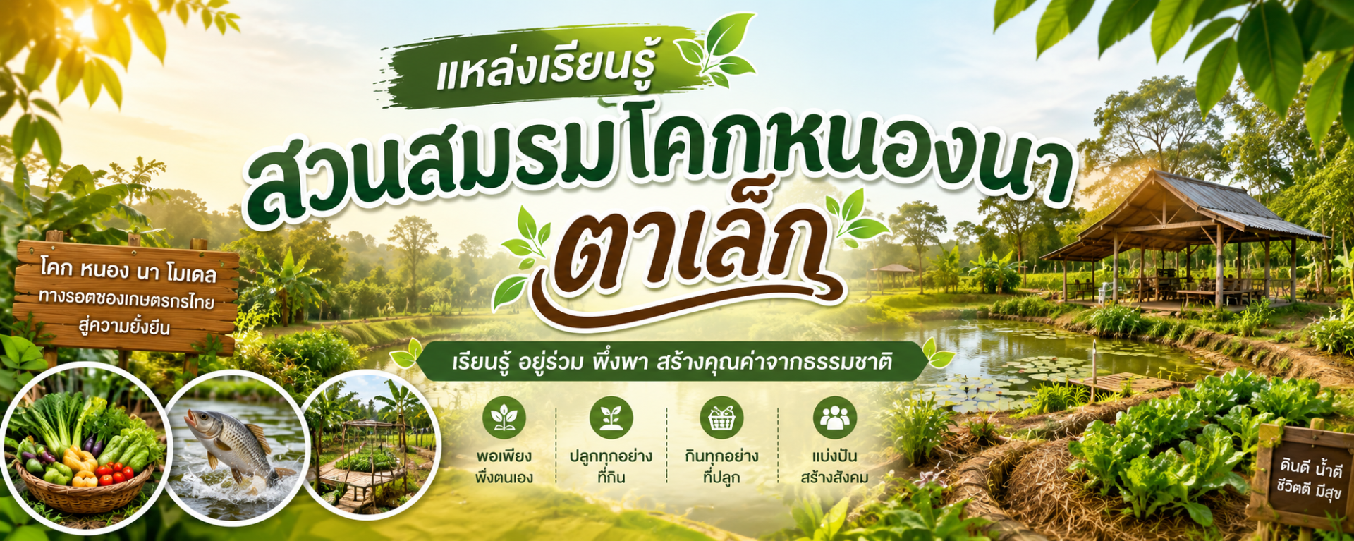 สวนสมรมโคกหนองนา ตาเล็ก