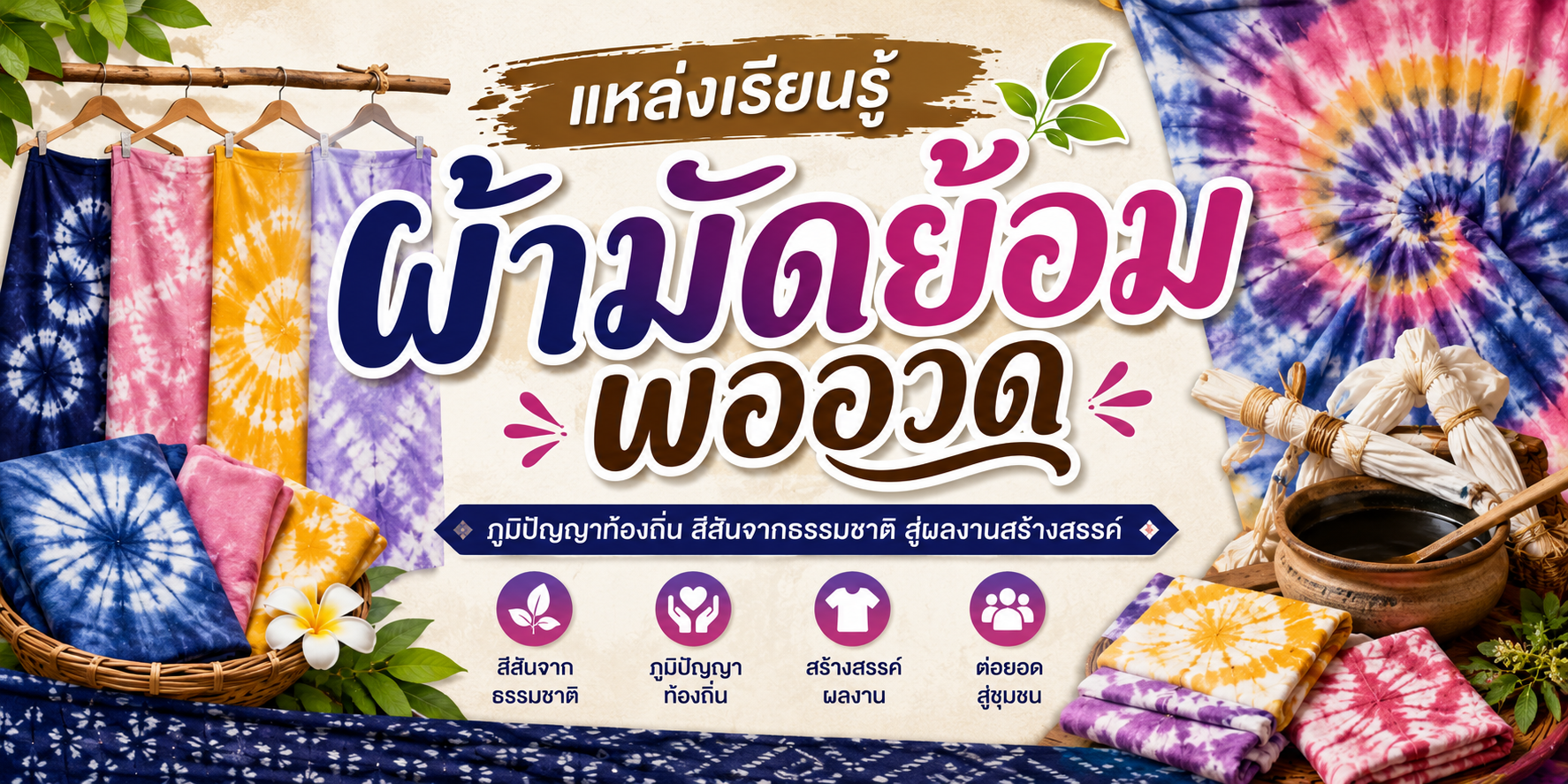 ผ้ามัดย้อมพออวด