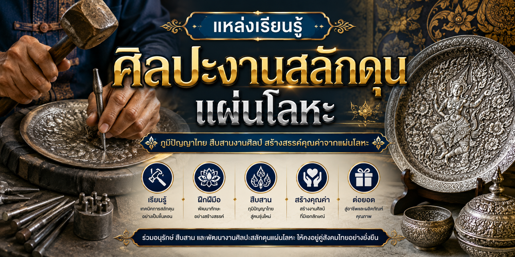 ศิลปะงานสลักดุนแผ่นโลหะ