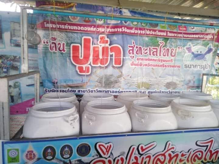 แหล่งเรียนรู้ธนาคารปูม้าบ้านท่าพยา